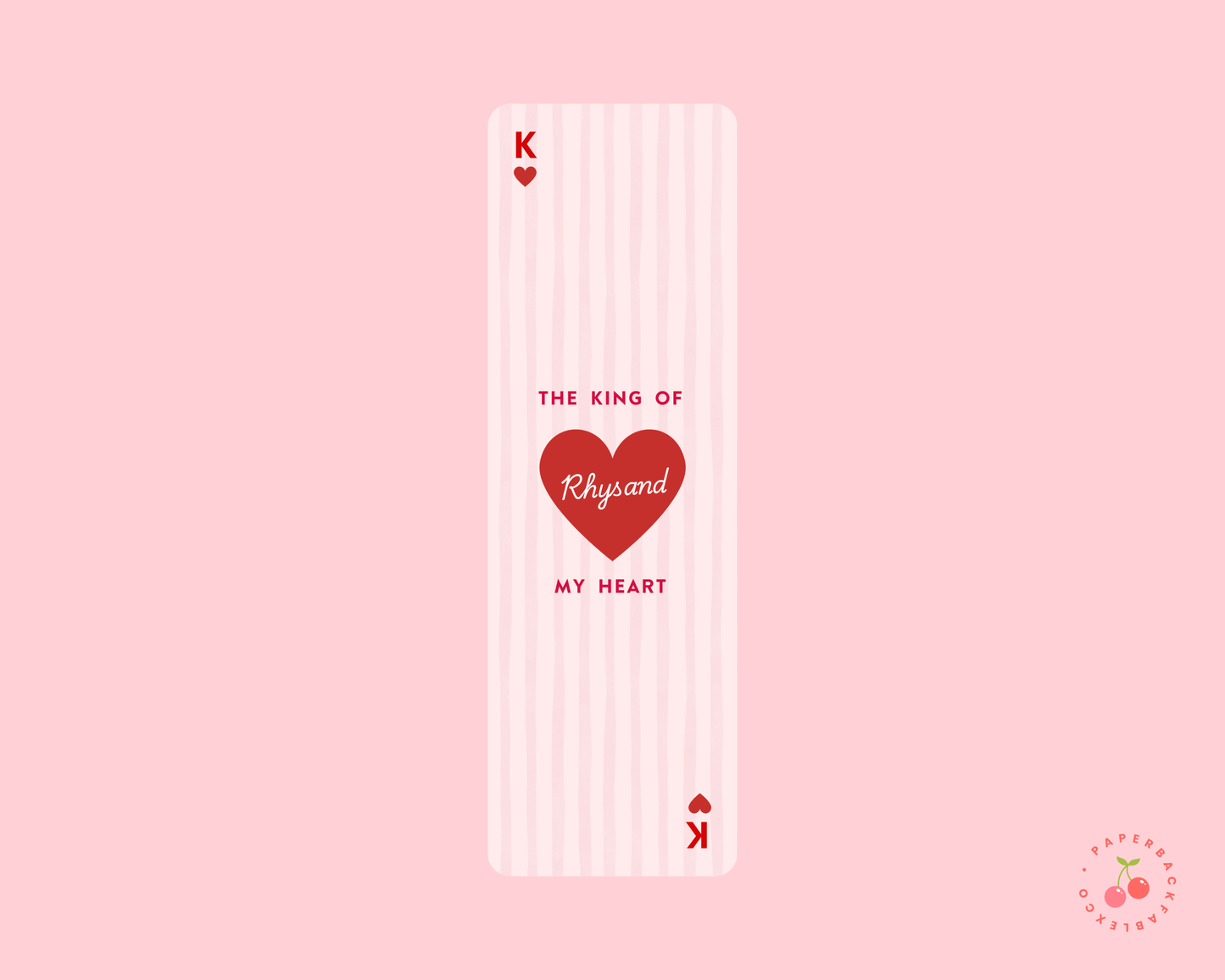 The King of My Heart - Bookmarks