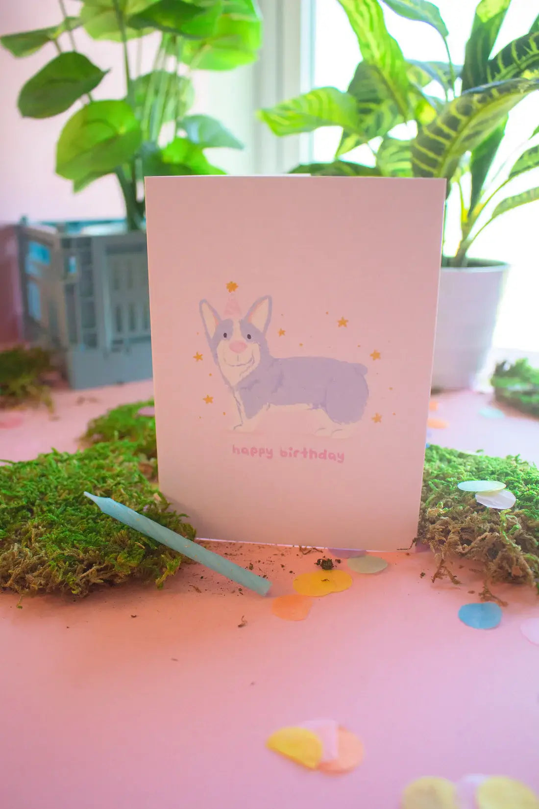 Happy Birthday Corgi Card