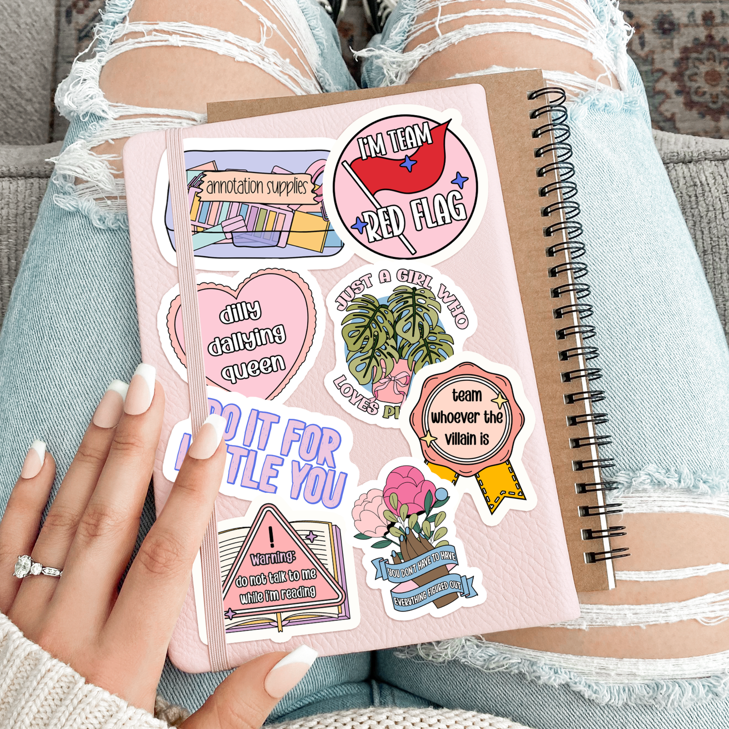 Book Bookish Books Alien Funny Waterproof Vinyl Sticker