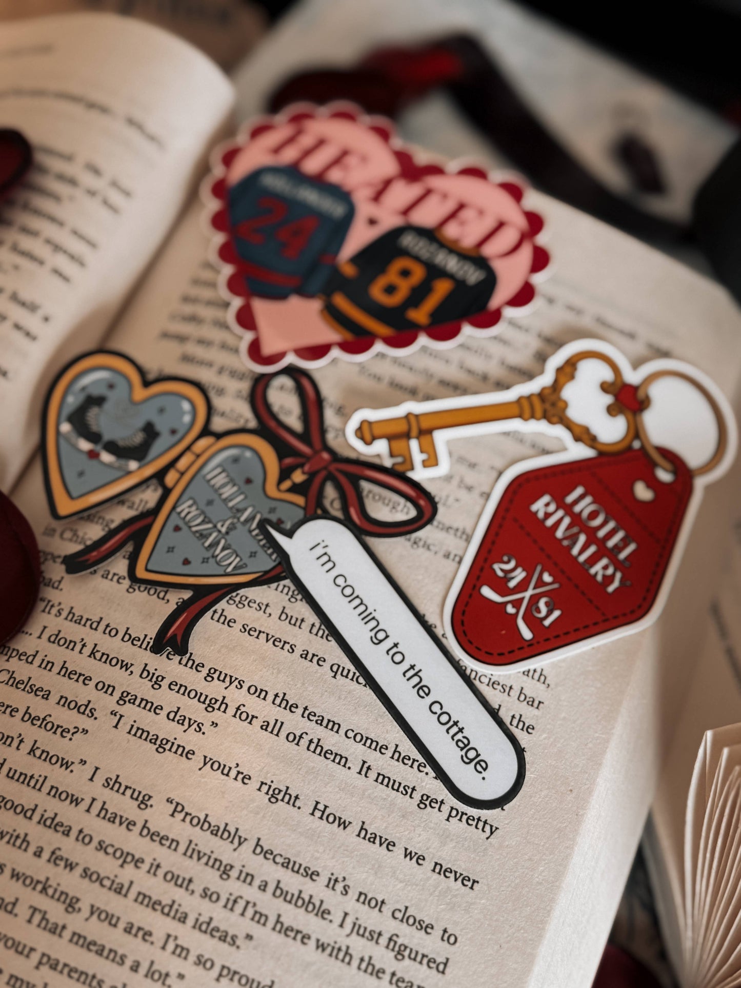 Heated Rivalry Hollander & Rozanov Hockey Romance Sticker