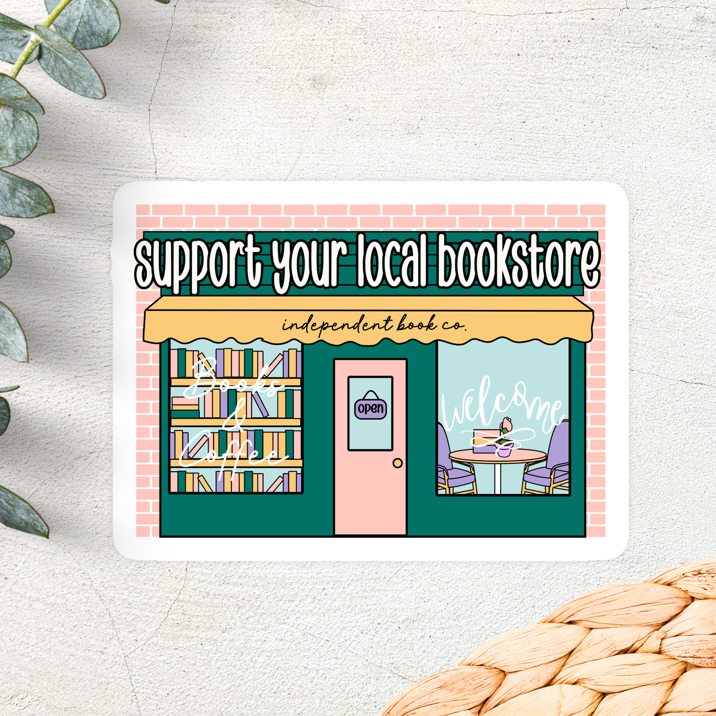 Book Bookish Books Bookstore Waterproof Vinyl Sticker