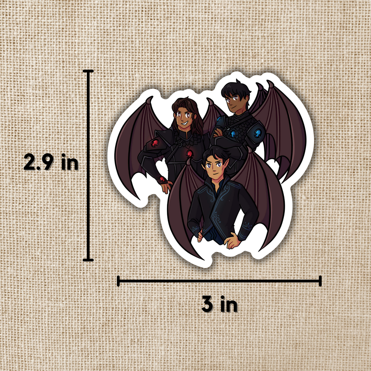 Bat Boys Illyrian Warriors Sticker | ACOTAR