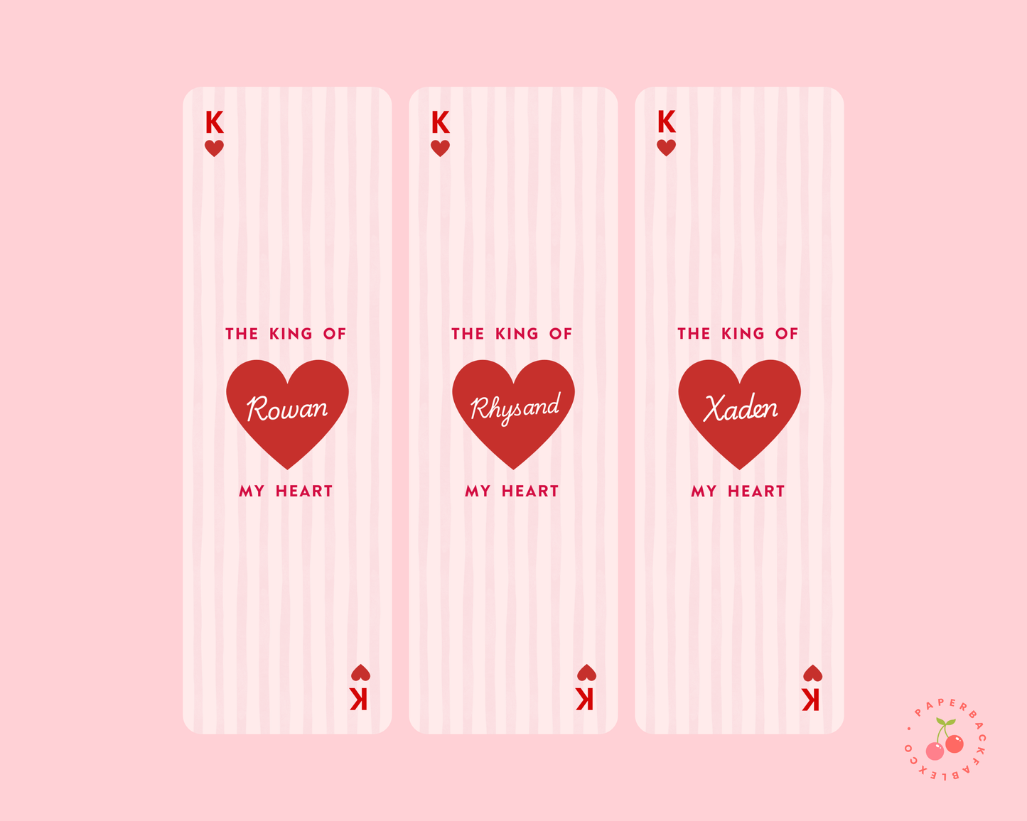 The King of My Heart - Bookmarks
