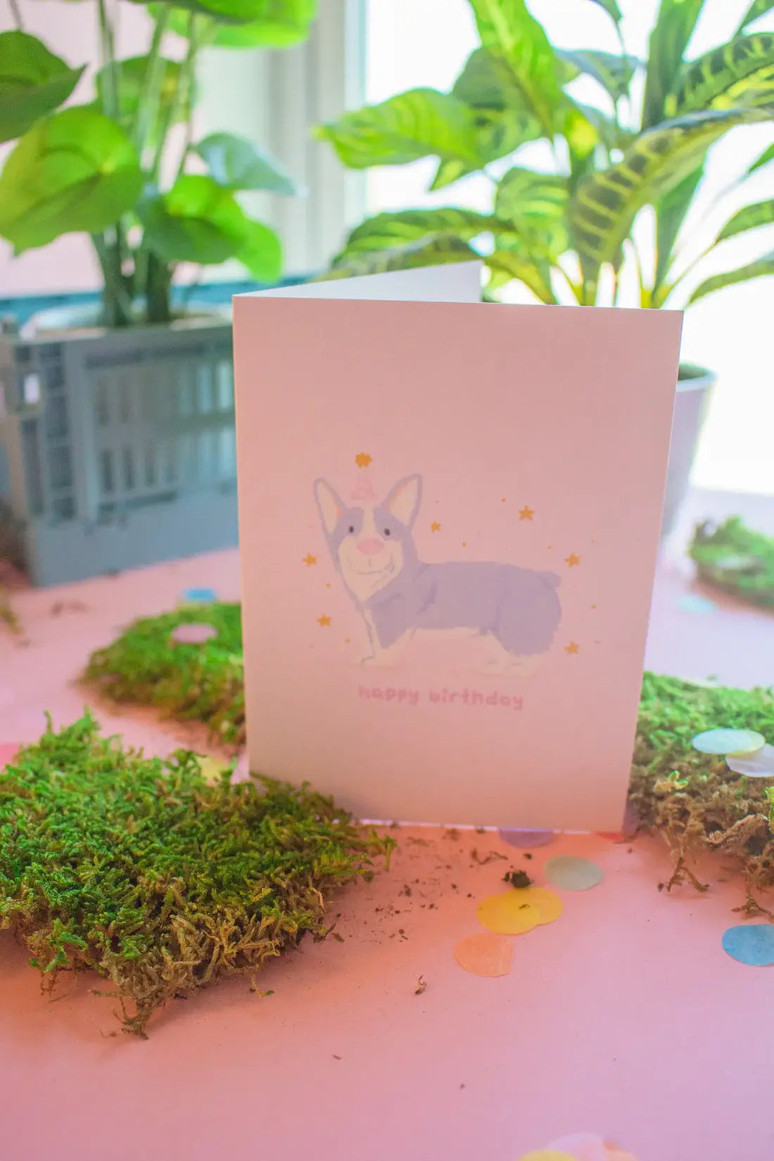 Happy Birthday Corgi Card
