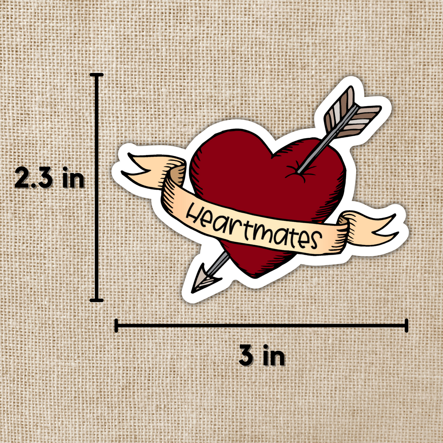 Heartmates | From Blood & Ash Series 3-in Sticker