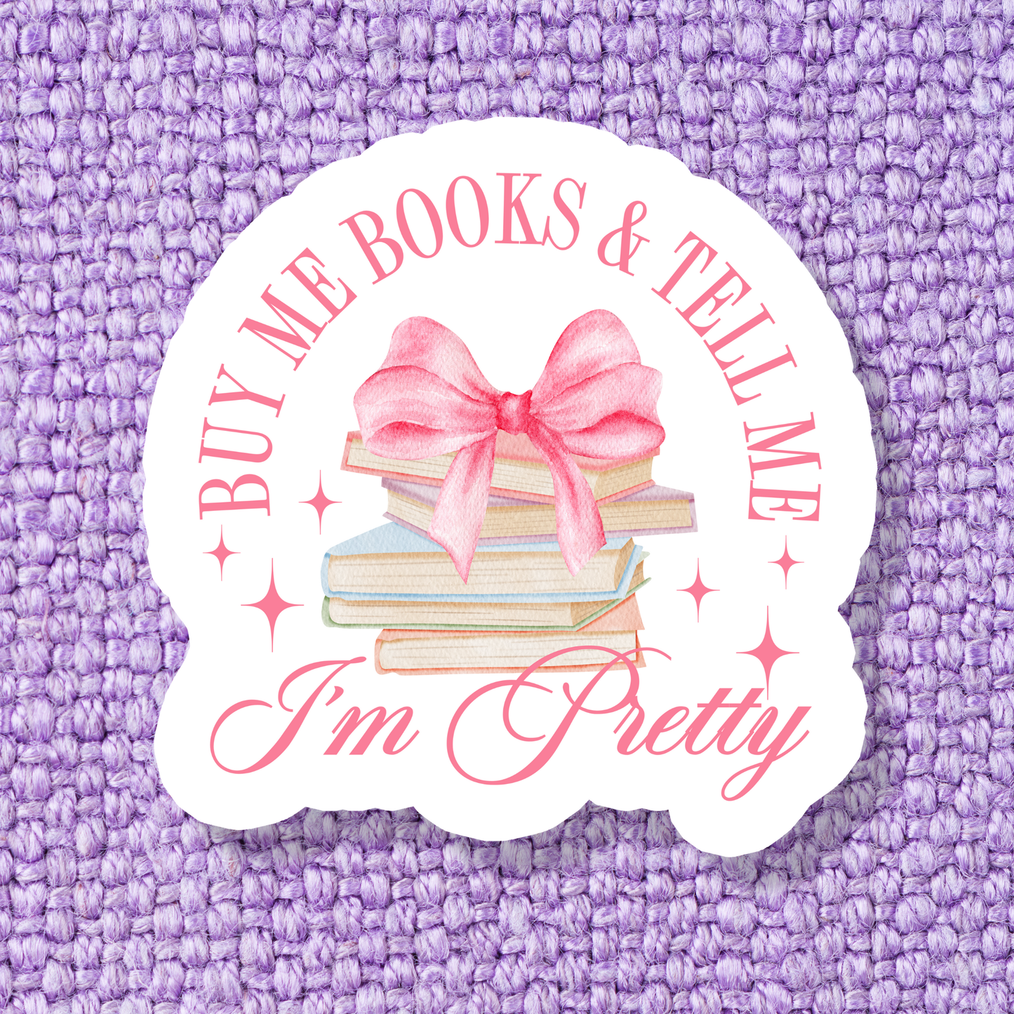 Coquette Book Bookish Books Waterproof Vinyl Sticker