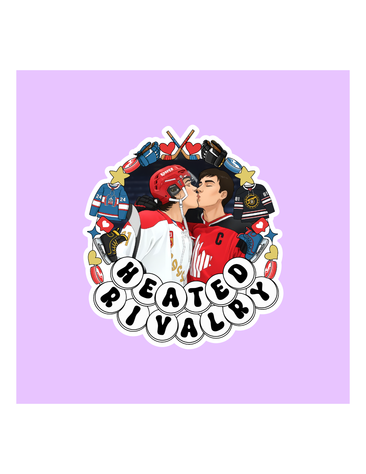 Heated Rivalry Bracelet Sticker