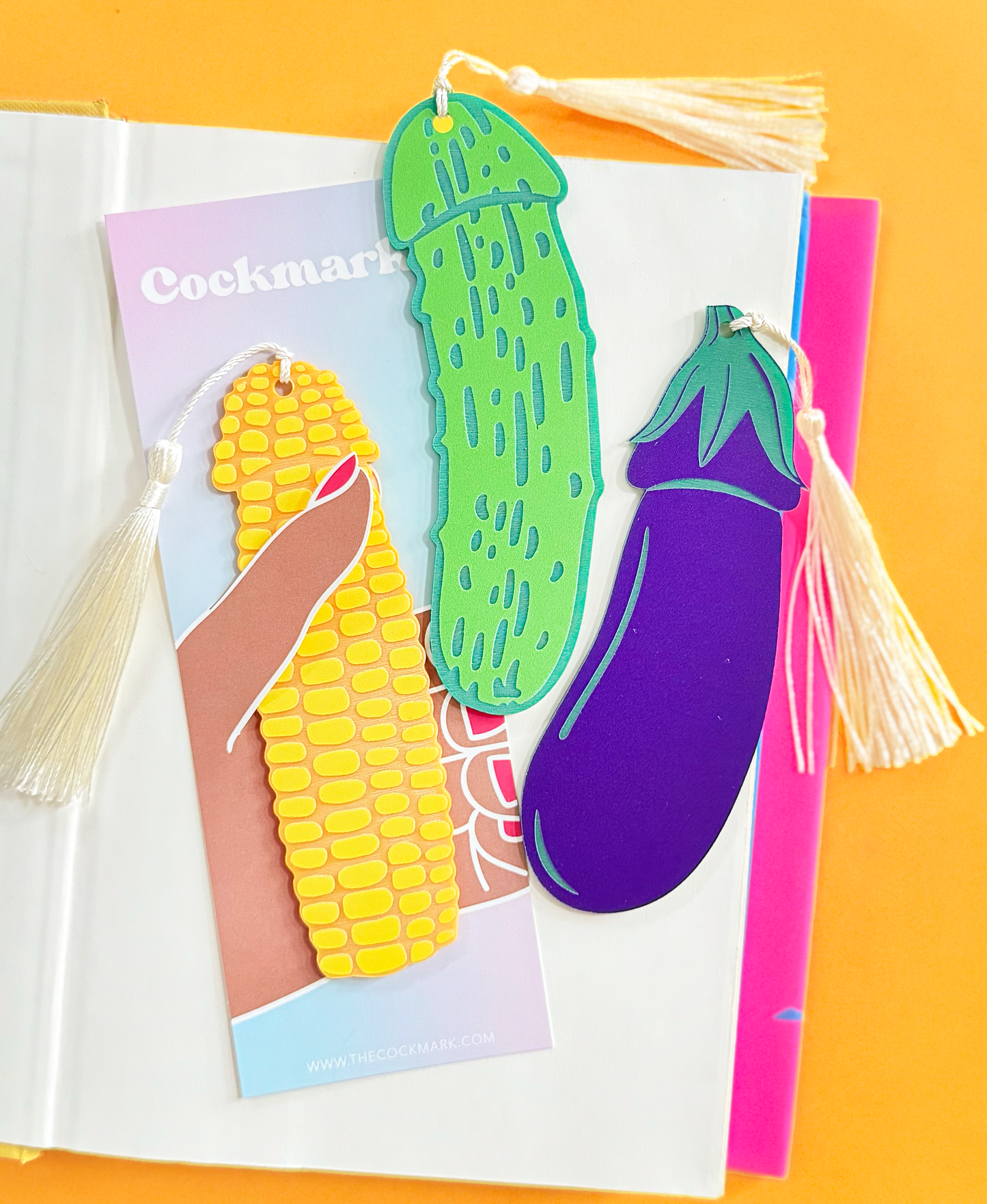 Cock on the Cob Cockmark Bookmark