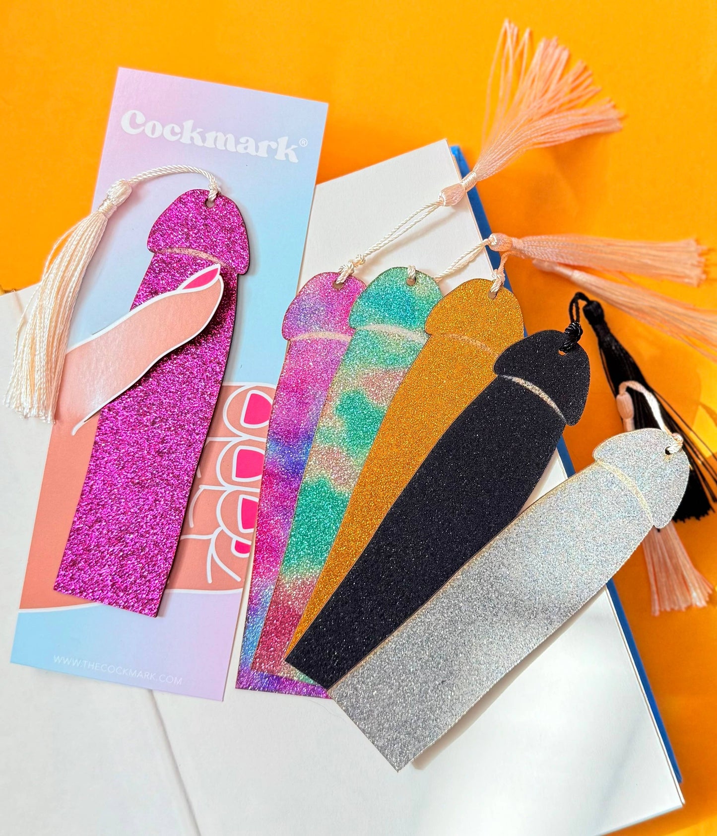 Glitter Cockmark™ Bookmark