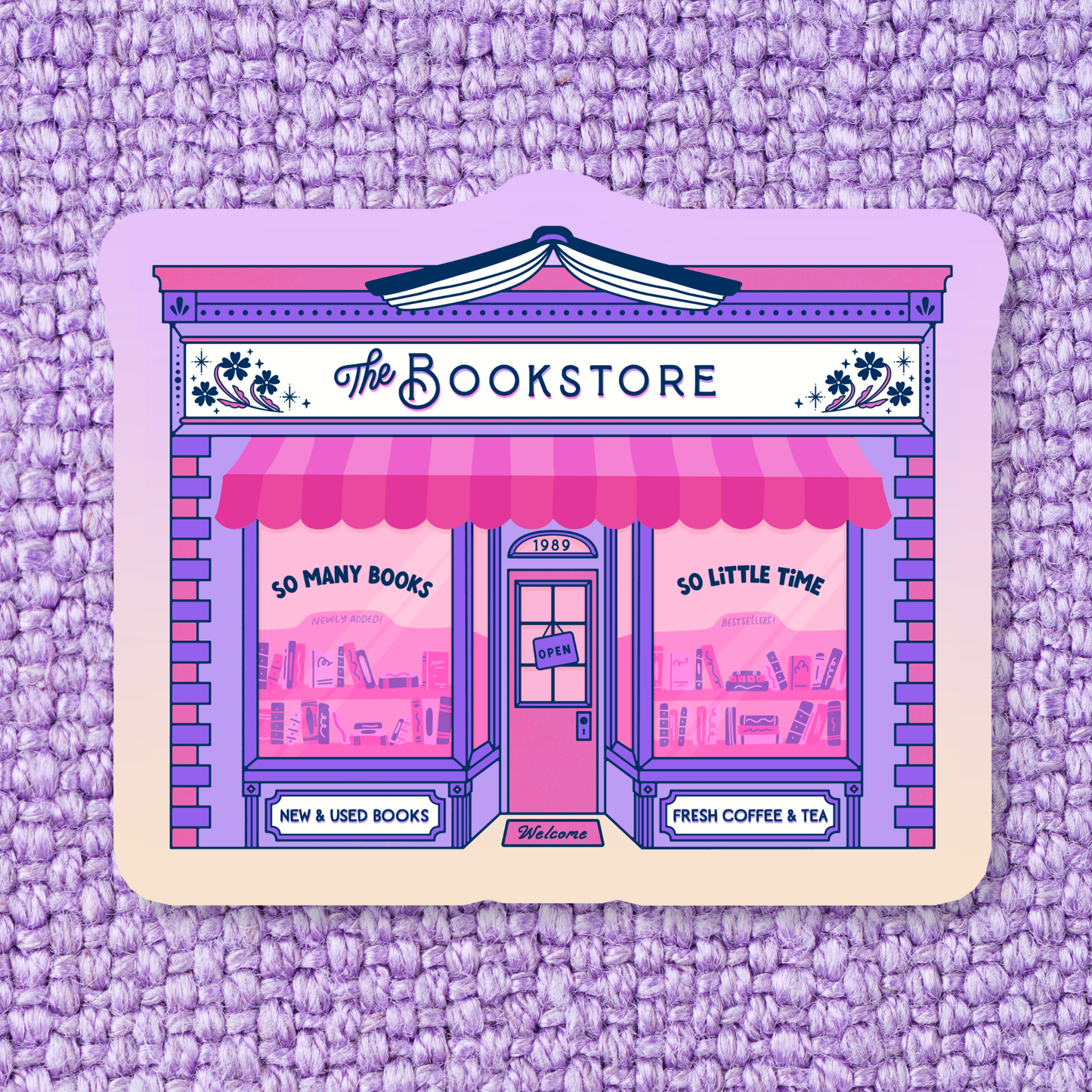 Book Bookish Bookstore Waterproof Vinyl Sticker