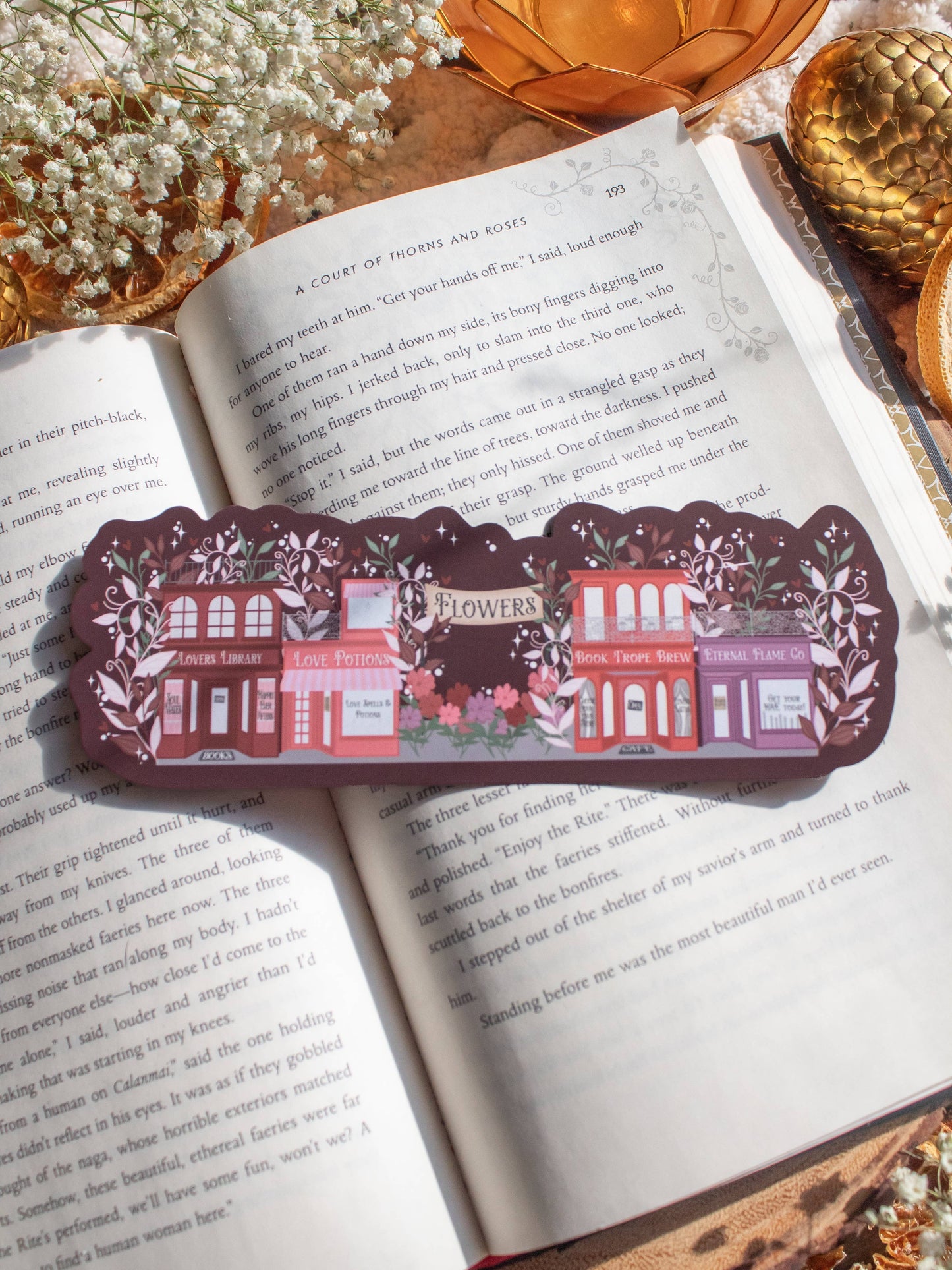 Lover’s Lane Village Die-Cut Bookmark