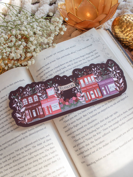 Lover’s Lane Village Die-Cut Bookmark