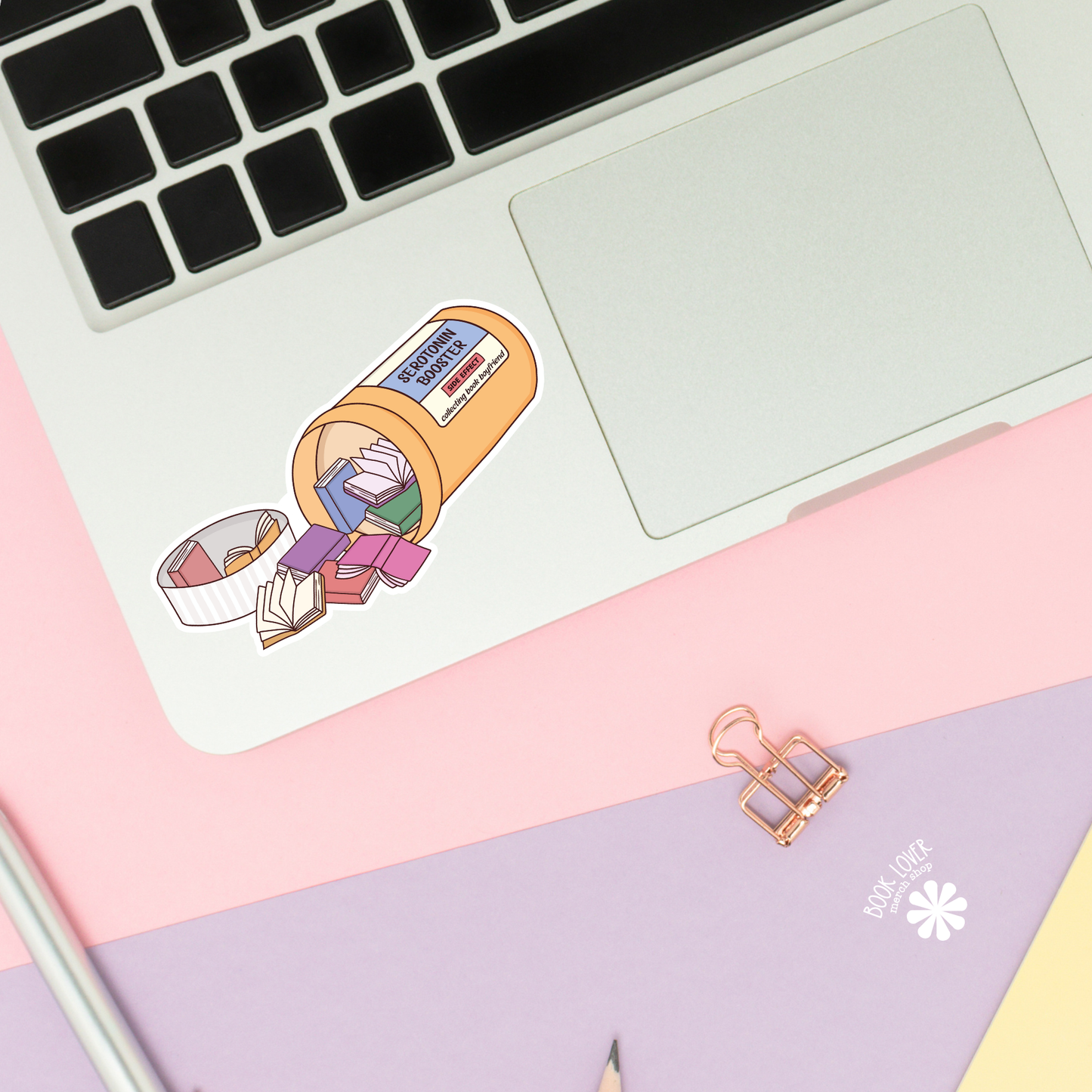 Serotonin Booster Stickers / Bookish Stickers / Book Lover