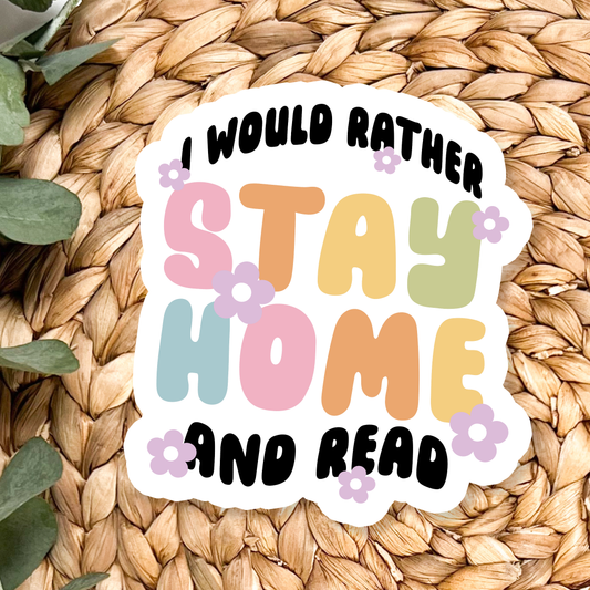 Book Bookish Bookstore Homebody Waterproof Vinyl Sticker