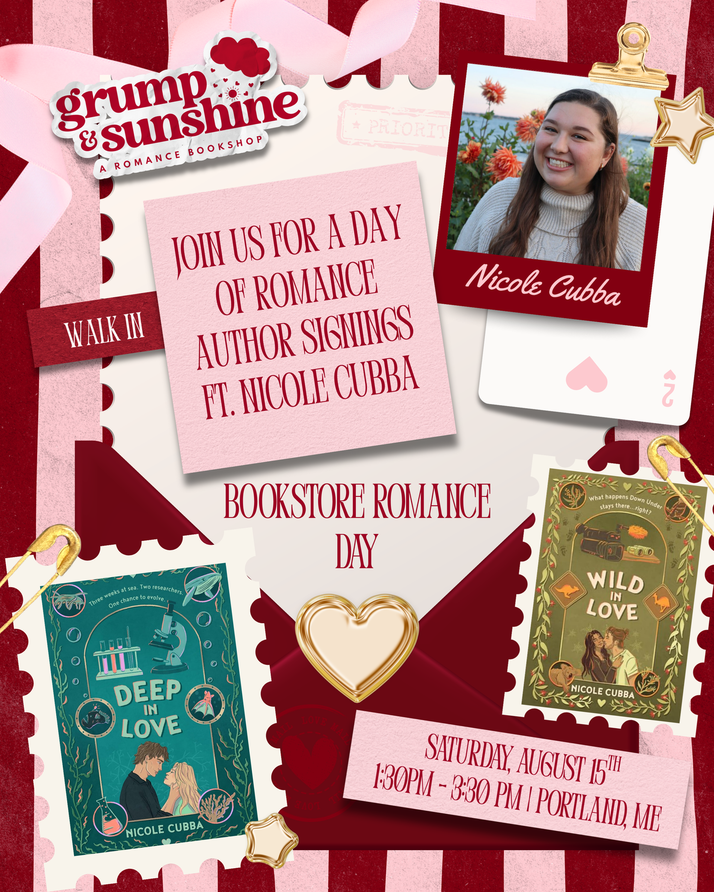 ✨ Celebrate Bookstore Romance Day with us at Grump & Sunshine! ✨