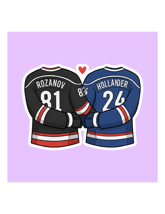 Jersey Hearts Heated Rivalry Sticker