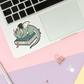 Dragon Book Fantasy Girlie Sticker