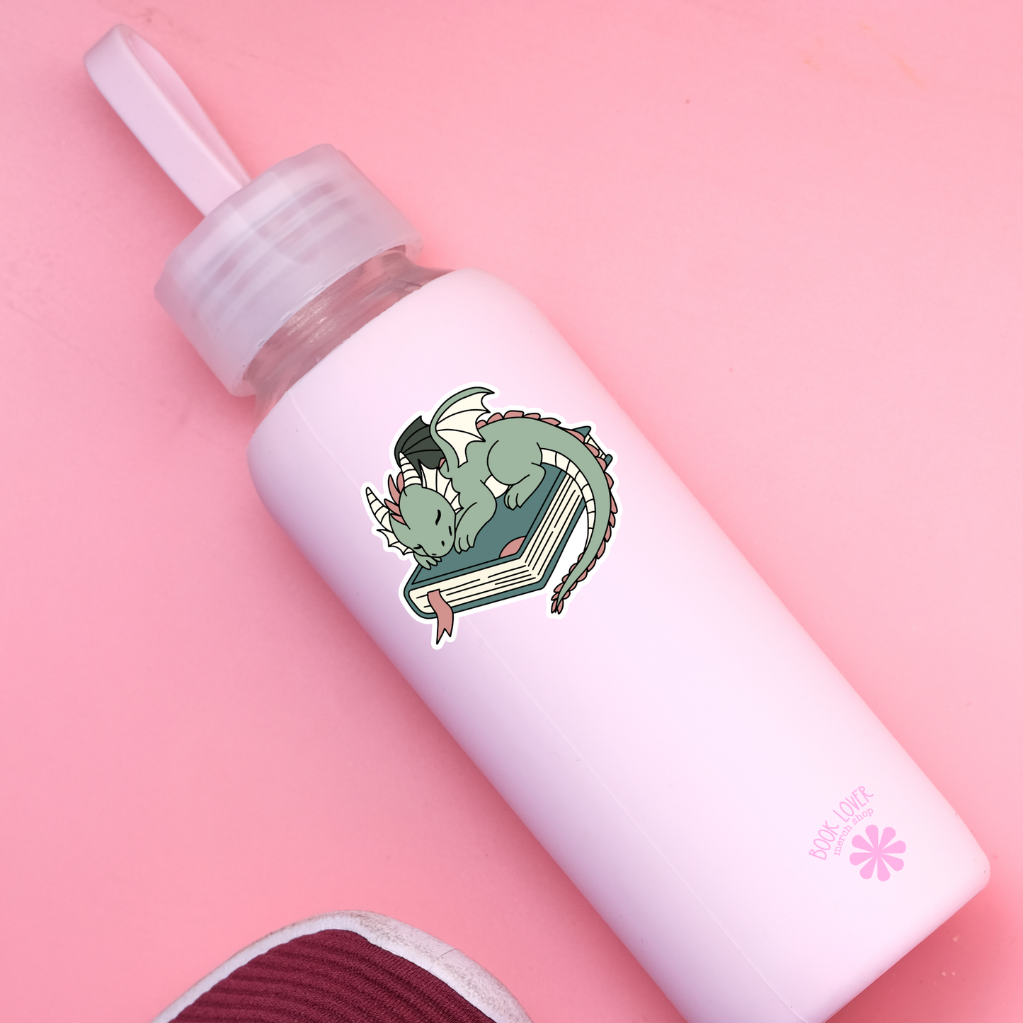 Dragon Book Fantasy Girlie Sticker
