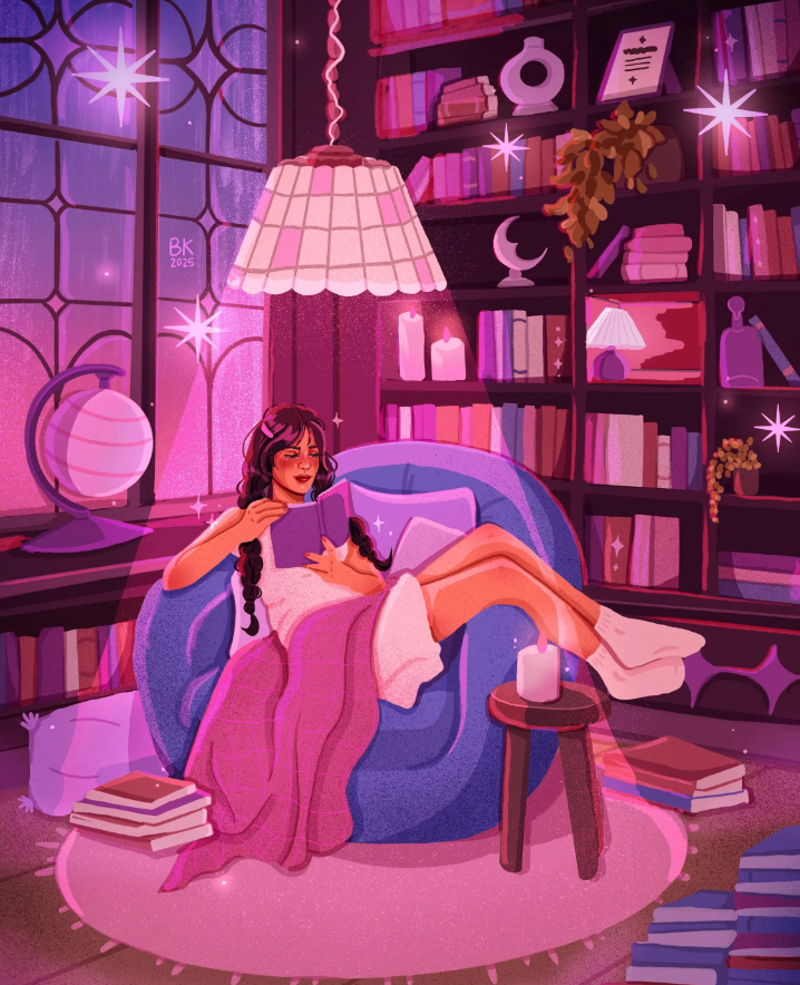 Cozy Reading Nook Print