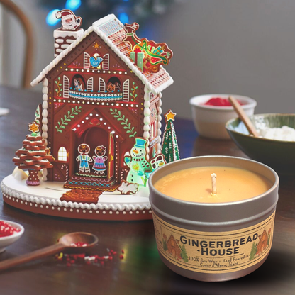 Gingerbread House | Winter Christmas | Soy Wax Candles | USA
