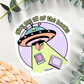 Book Bookish Books Alien Funny Waterproof Vinyl Sticker