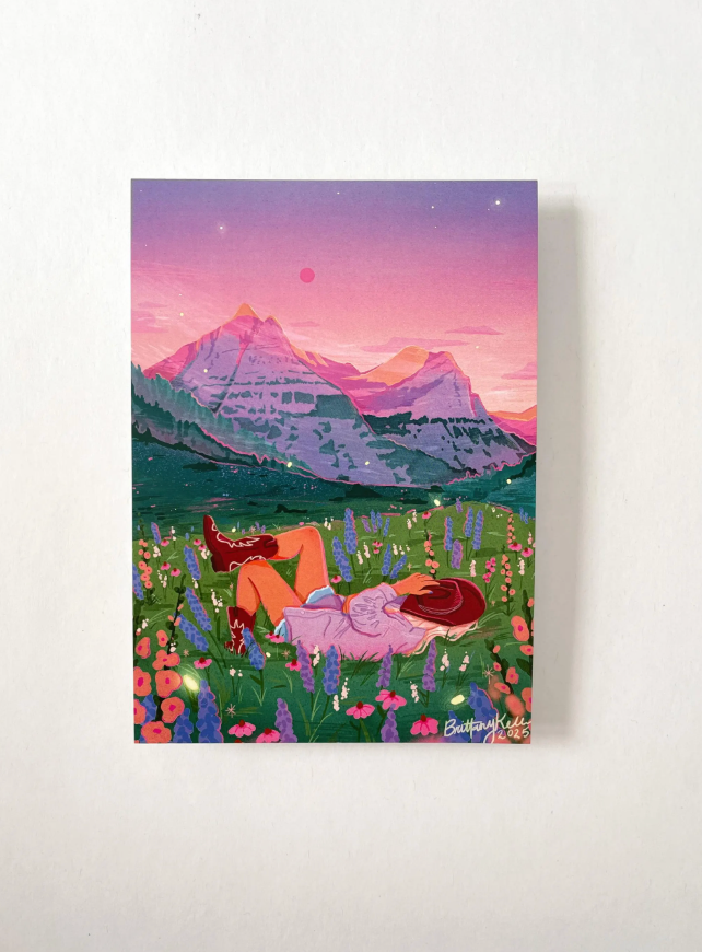 Glacier Cowgirl Print