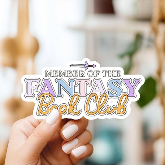 Fantasy Book Club Member Sticker