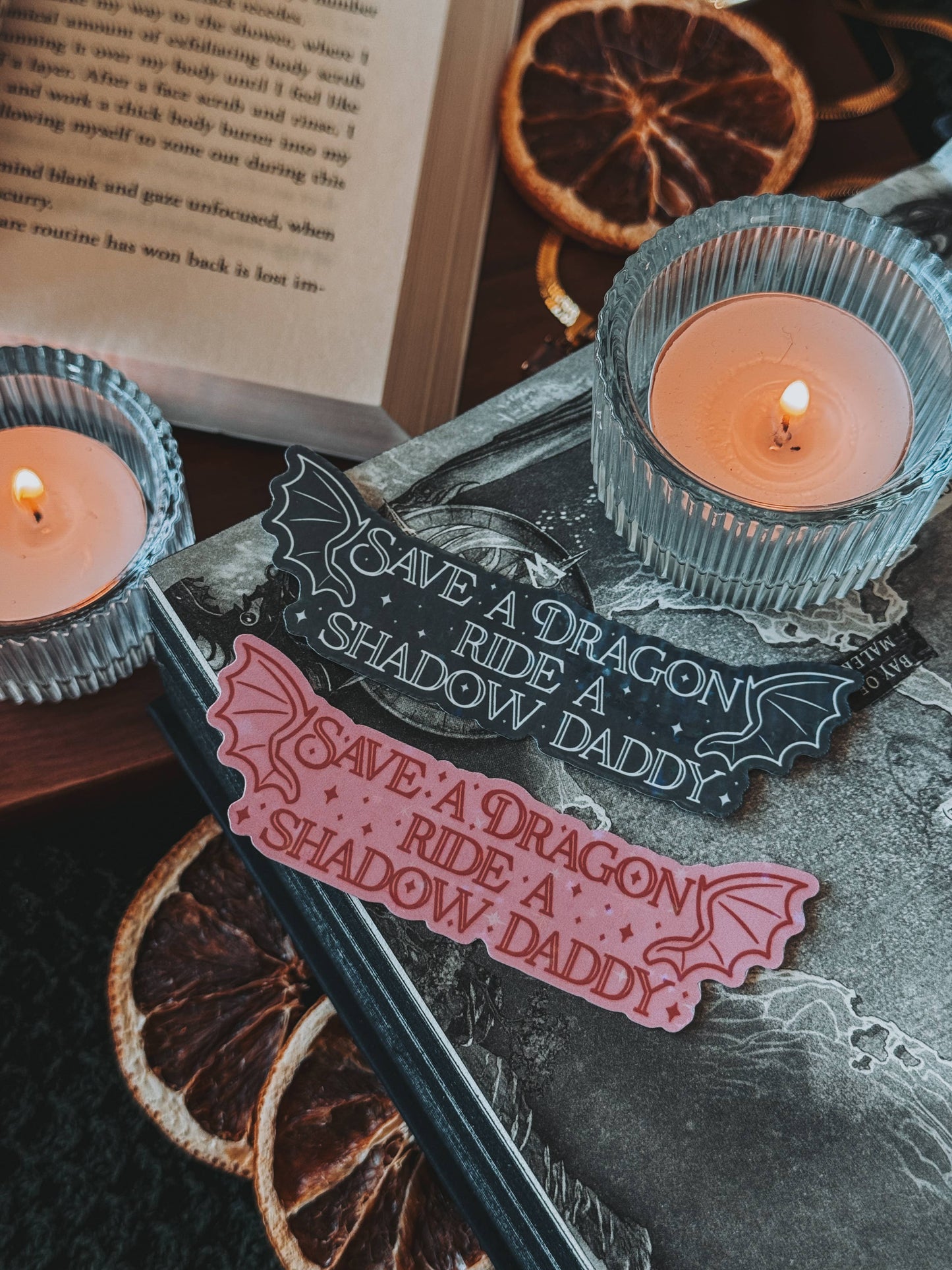 Fantasy Save a Dragon Ride a Shadow Daddy Sticker