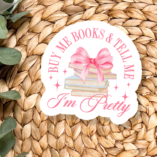 Coquette Book Bookish Books Waterproof Vinyl Sticker
