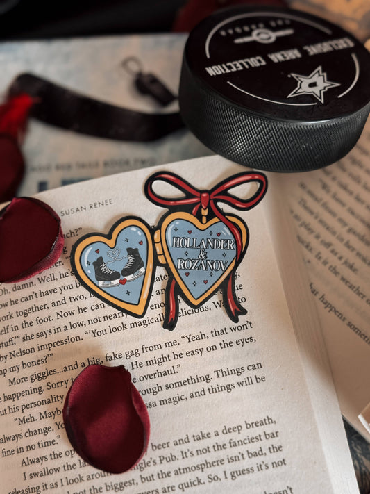 Heated Rivalry Hollander & Rozanov Hockey Romance Sticker