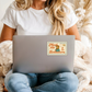 Meet Me at the Bookstore Sticker – Retro Cowgirl Postcard