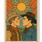 The Lovers Tarot Sticker- Cowboy Edition