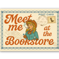 Meet Me at the Bookstore Sticker – Retro Cowgirl Postcard