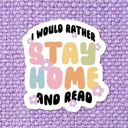 Book Bookish Bookstore Homebody Waterproof Vinyl Sticker