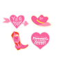 Fictional Cowboy Stickers - Sticker Set of 4 cover image