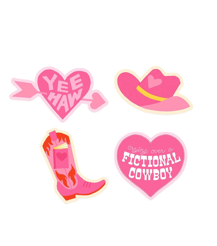 Fictional Cowboy Stickers - Sticker Set of 4 cover image