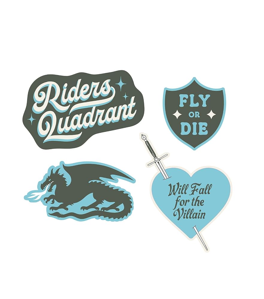 Rebecca Yarros's Fourth Wing: Fly or Die Stickers - Sticker Set of 4 cover image