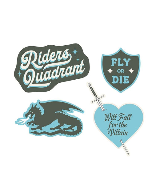 Rebecca Yarros's Fourth Wing: Fly or Die Stickers - Sticker Set of 4 cover image