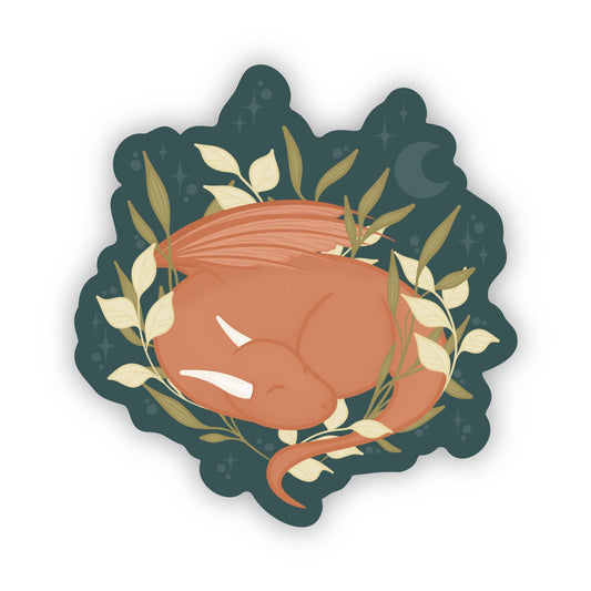 Sleeping Dragon Waterproof Vinyl Sticker
