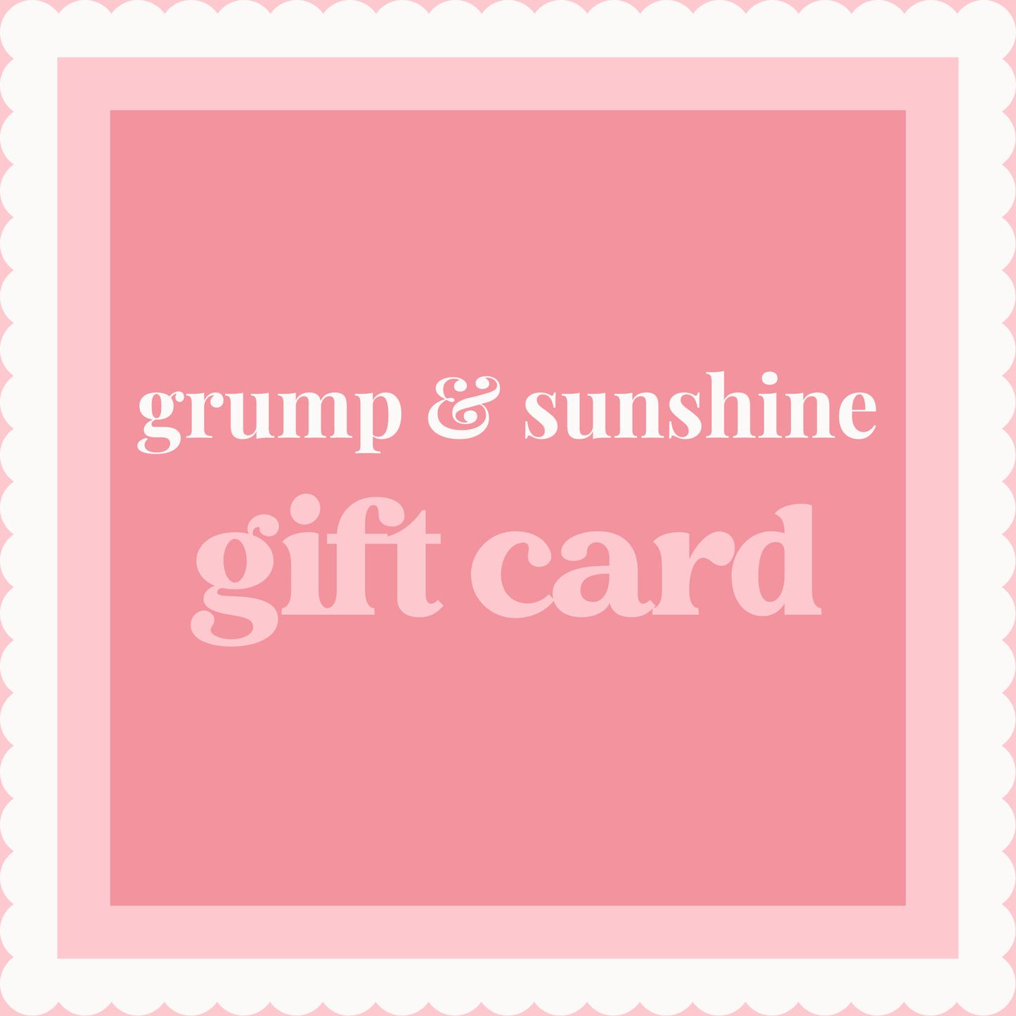 Grump & Sunshine Gift Card