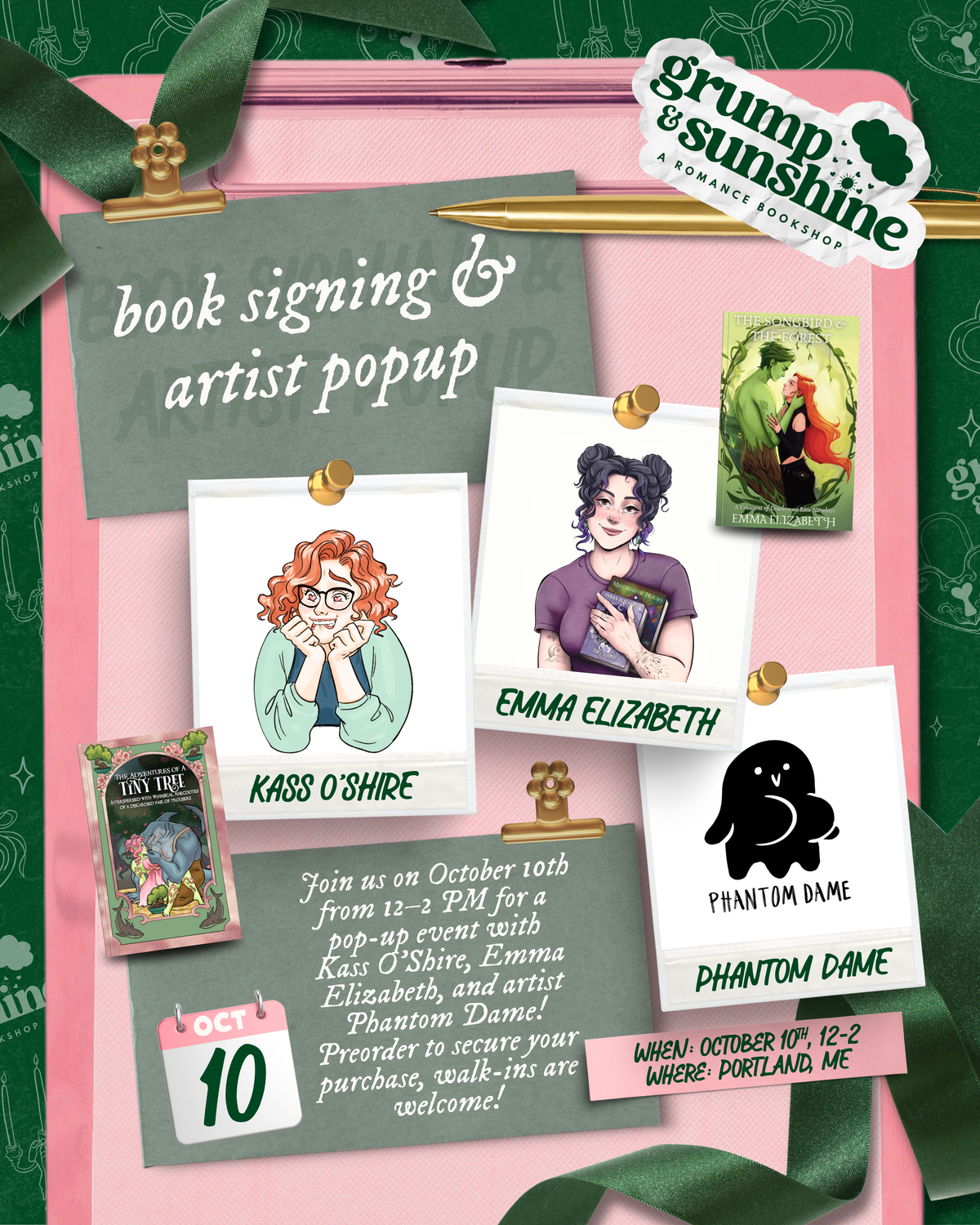 Pop-up with Kass O'Shire, Emma Elizabeth, and Phantom Dame