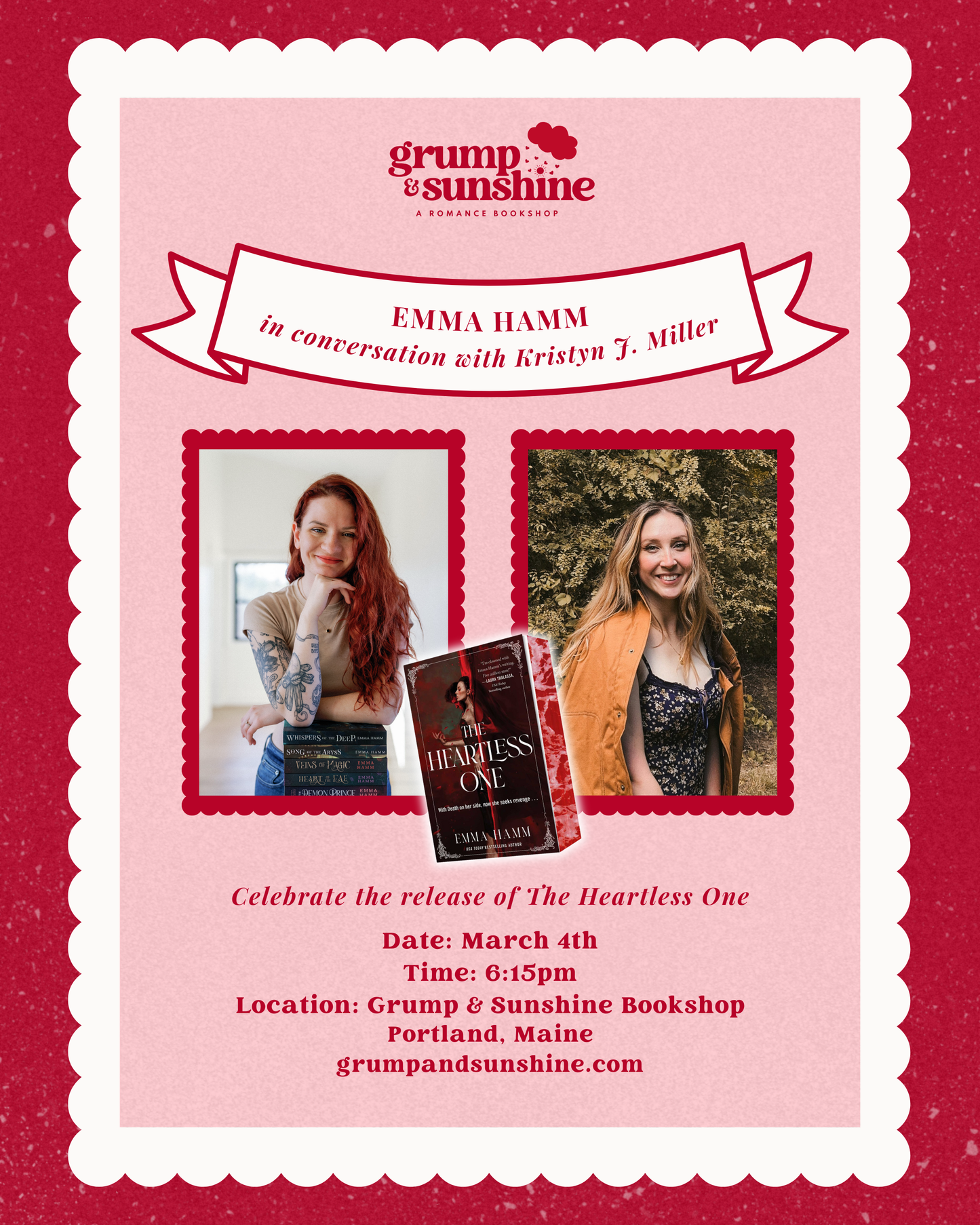 Emma Hamm Ticket Signing and In Conversation with Kristyn J Miller