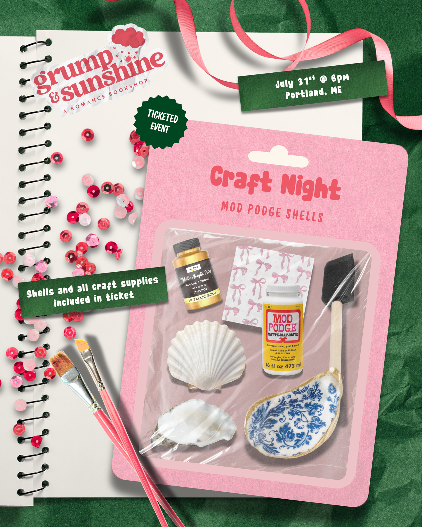 Craft Night: Mod Podge Shells
