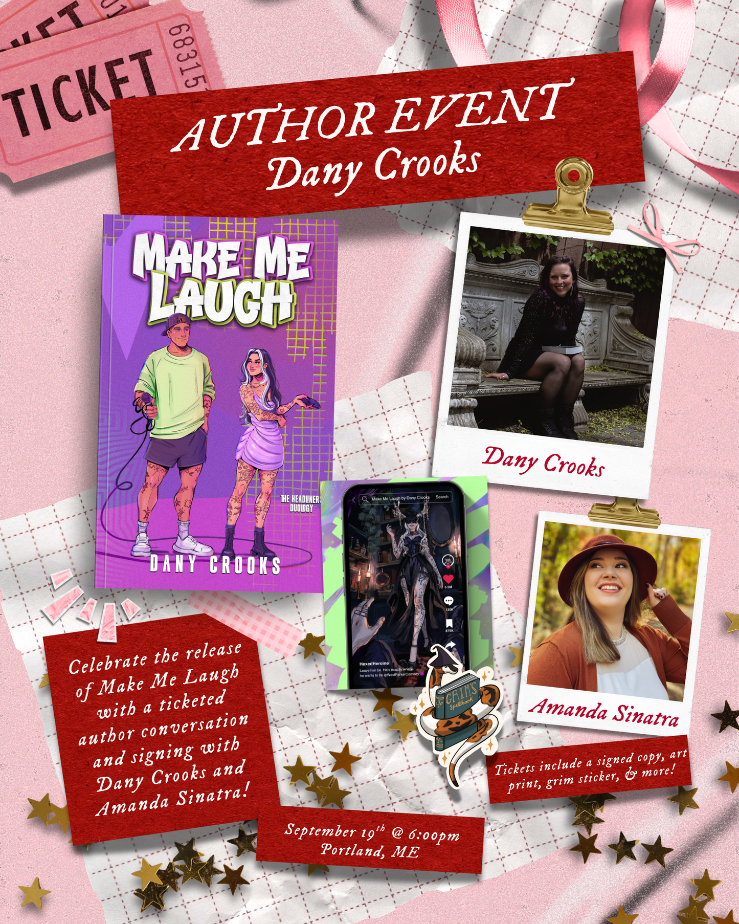 Ticketed Signing & In Conversation with Dany Crooks & Amanda Sinatra