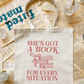 She's Got a Book for Every Situation Tote