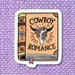 Book Bookish Cowboy Smut Romance Waterproof Vinyl Sticker