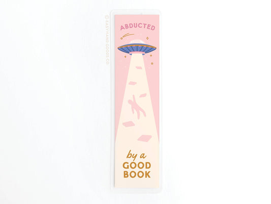 Abducted By A Good Book Laminated Bookmark