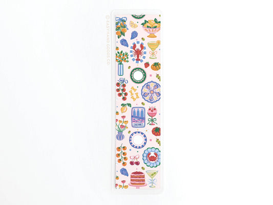 Tomatoes & Sardines Coastal Laminated Bookmark