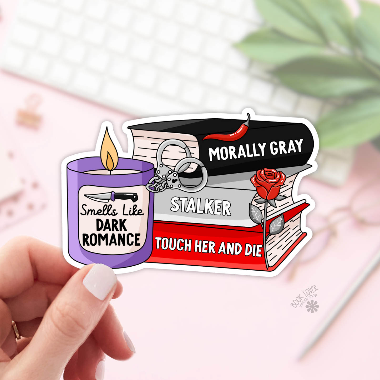 Smells Like Dark Romance Stickers / Bookish Stickers / Book