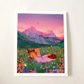 Glacier Cowgirl Print